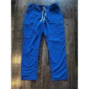 Figs Yola Skinny Scrub Pants in Royal Blue Size Medium Petite